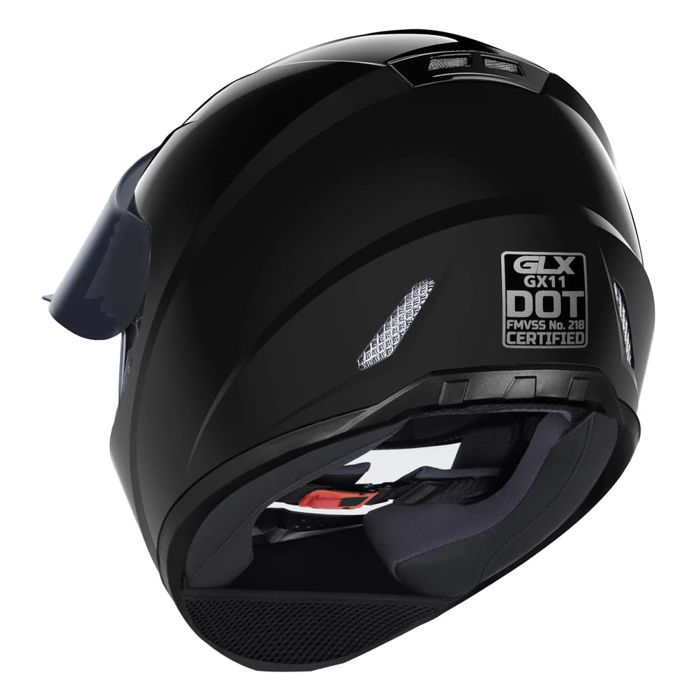 GLX GX11 side view highlighting ribbed shield for rigidity and stability