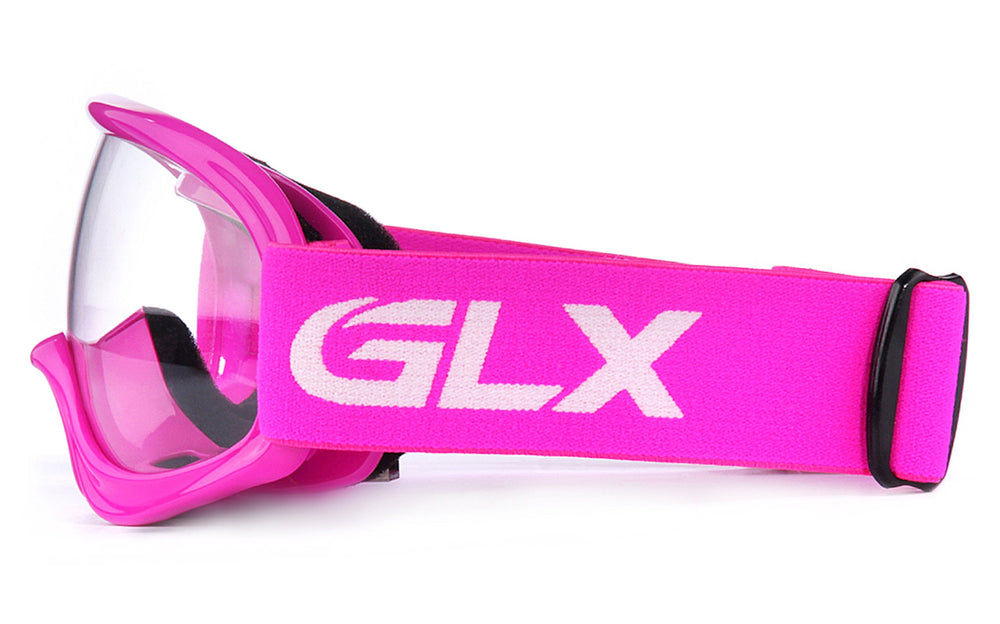 GLX close-up of flexible TPU frame highlighting ventilation channels and comfort