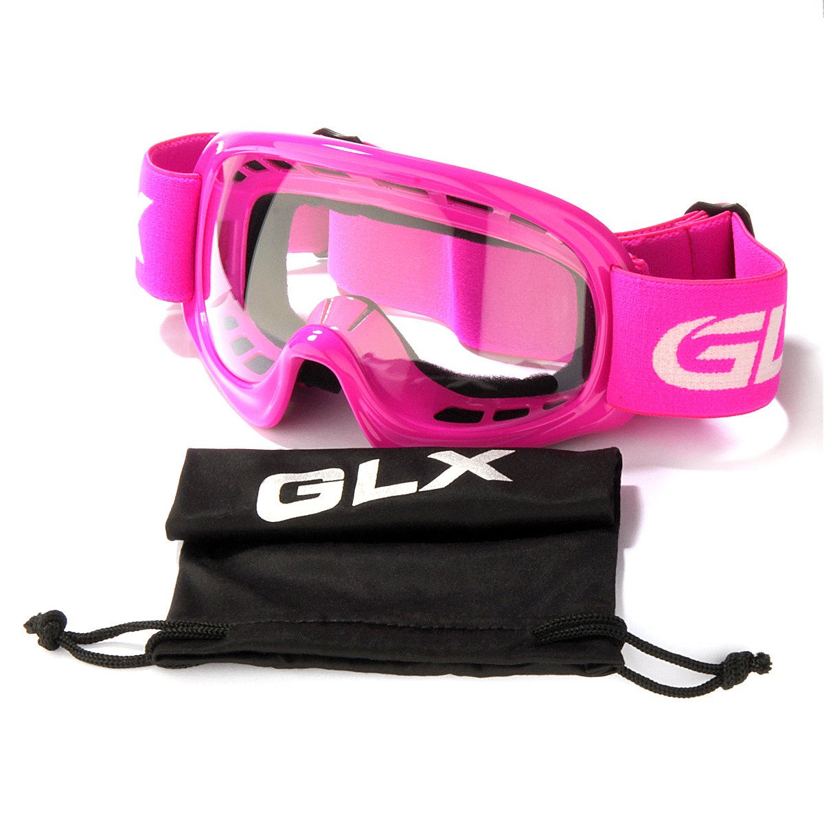 GLX goggles beside a ruler for size scale showing youth-friendly dimensions