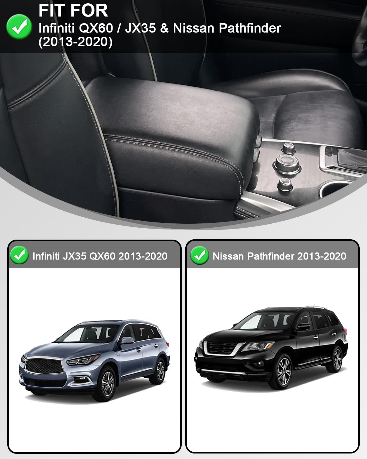 GNATIN installed on Infiniti QX60 console providing neat, protected look