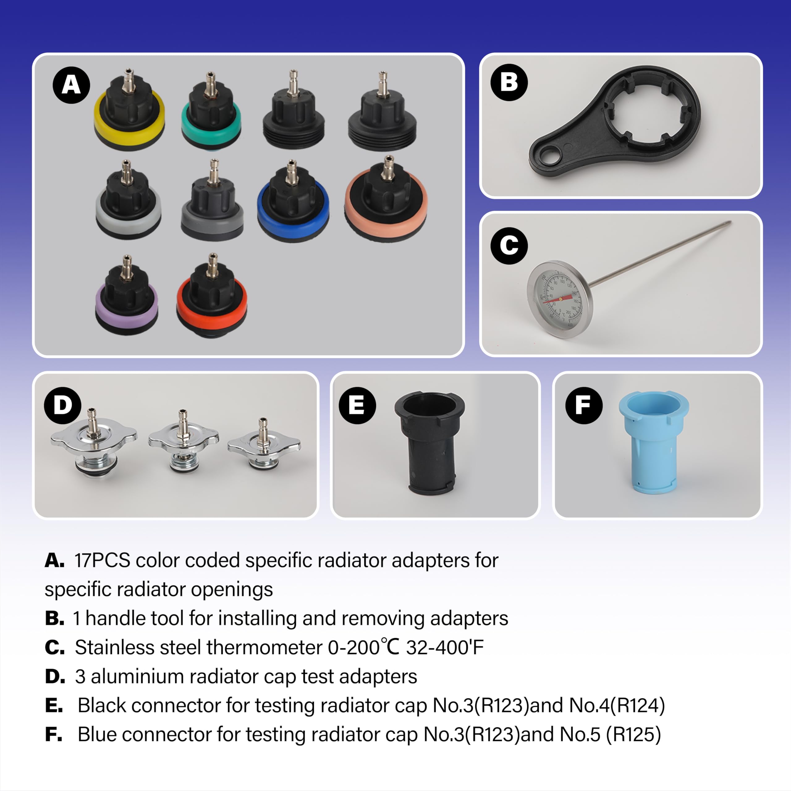 Gnhydxfe kit connected to an engine filler neck, demonstrating leak detection benefit