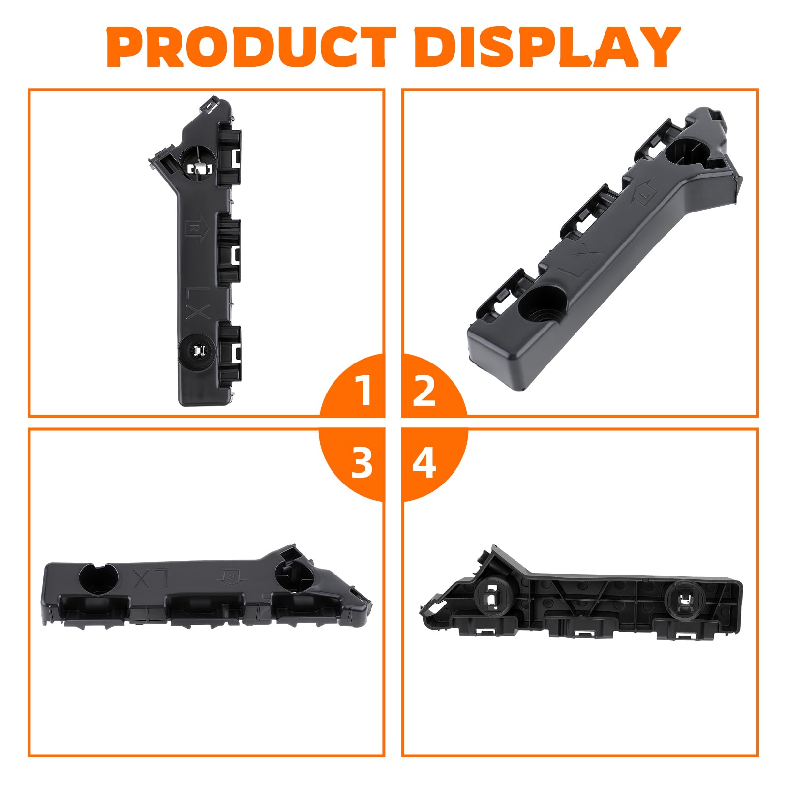 GoaMotors brackets side-by-side beside ruler demonstrating correct scale