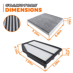 GoaMotors filters held in hand for scale showing correct size and easy replacement