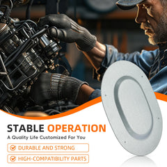 GoaMotors close-up of metal texture and edge fit for durable, corrosion-resistant drain plug covers