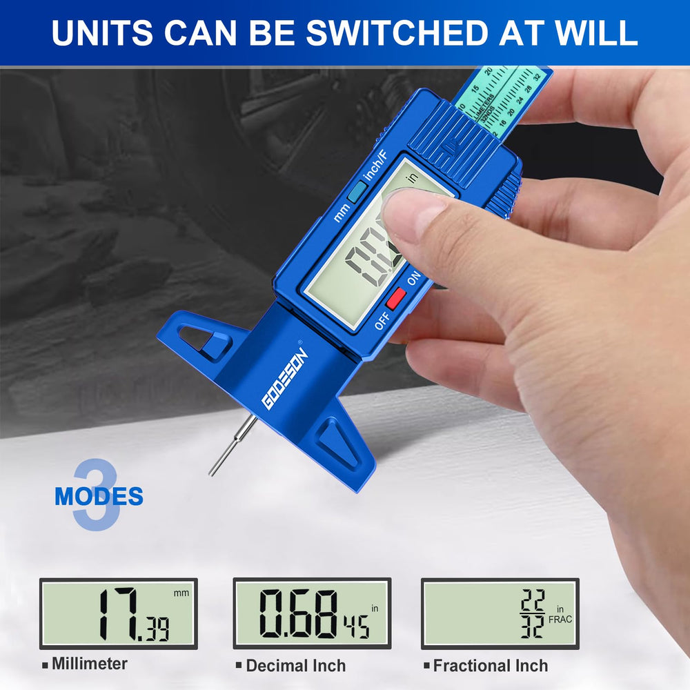 GODESON display readout closeup showing precise numeric measurement advantage