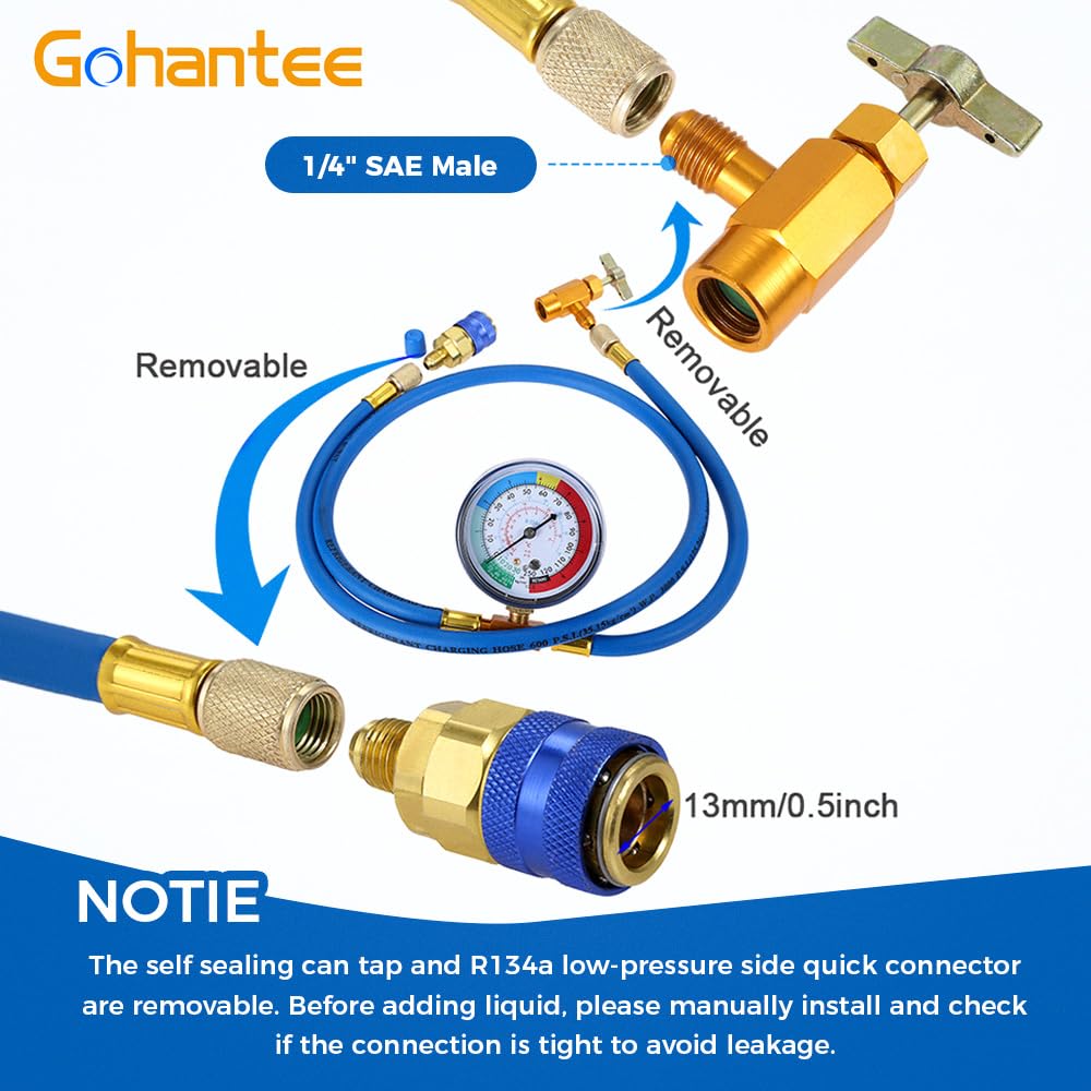 gohantee 51-inch hose laid out to show length and reach for easy access