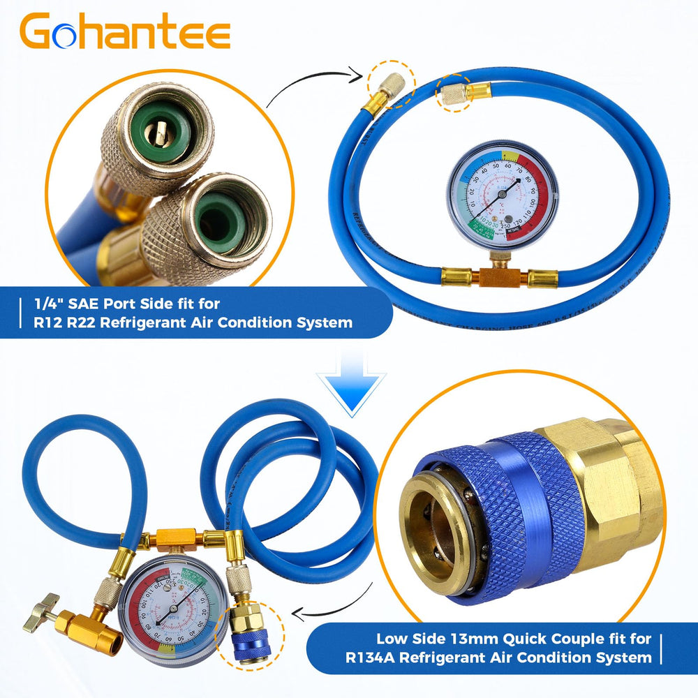 gohantee removable low-side quick connector demonstrating service flexibility