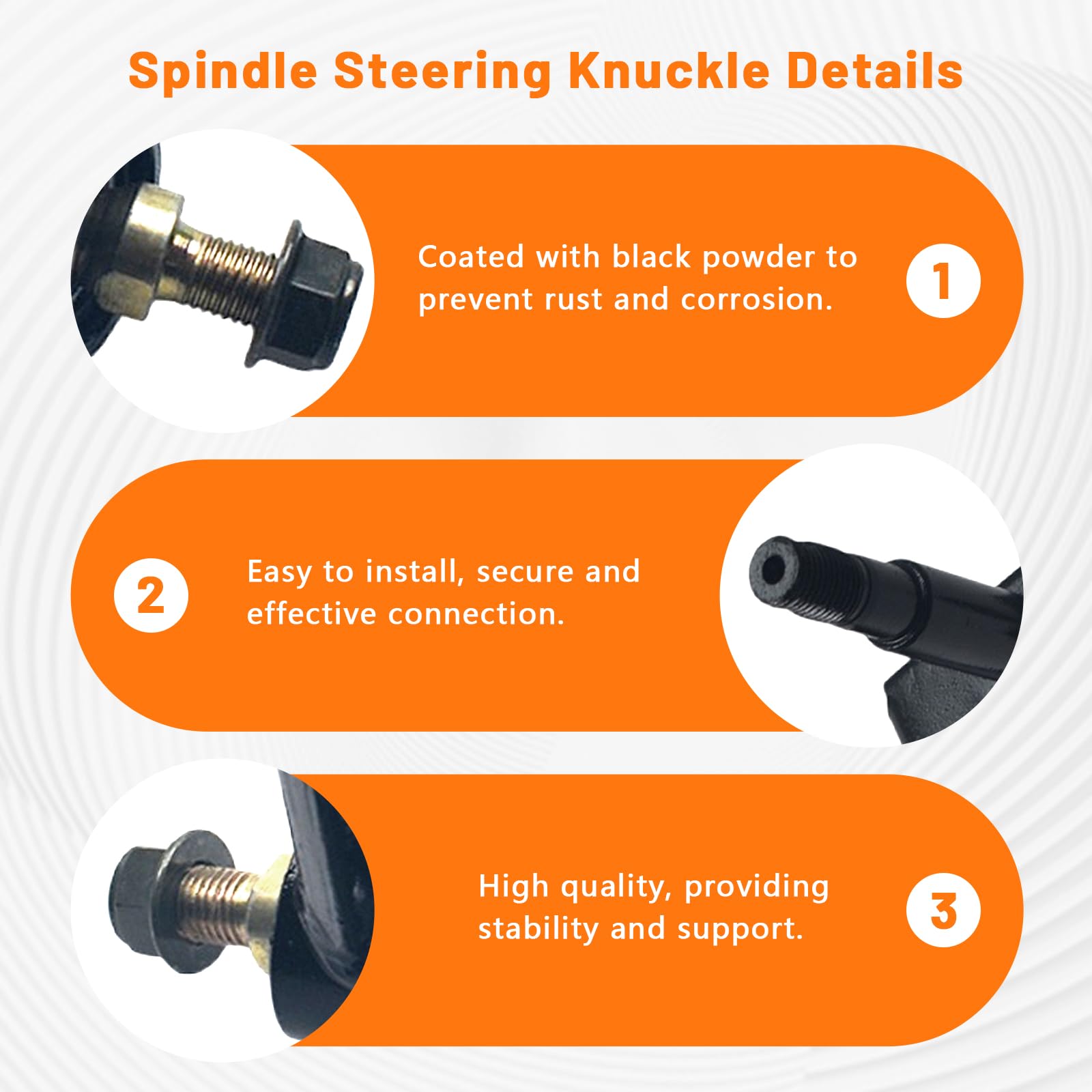 GOIRTUTSS right spindle side profile highlighting corrosion coating for longer service life