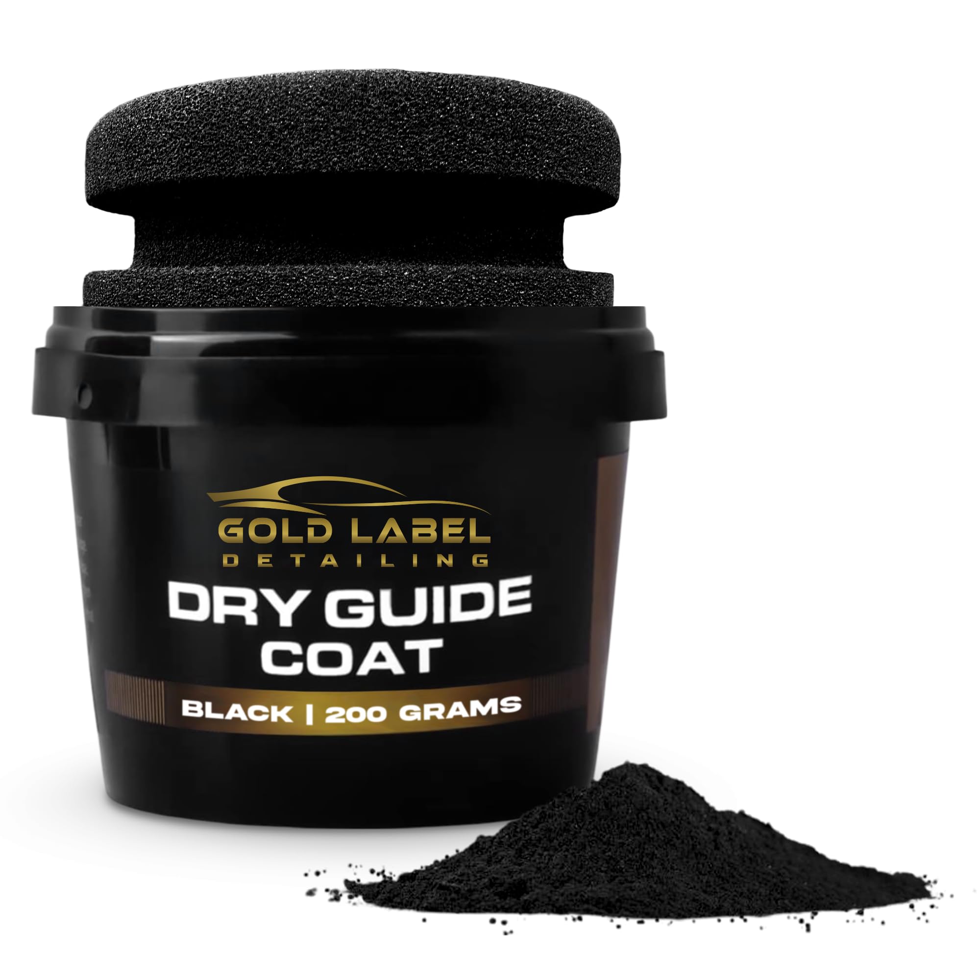 Gold Label Detailing front label showing product name and size with clear benefit