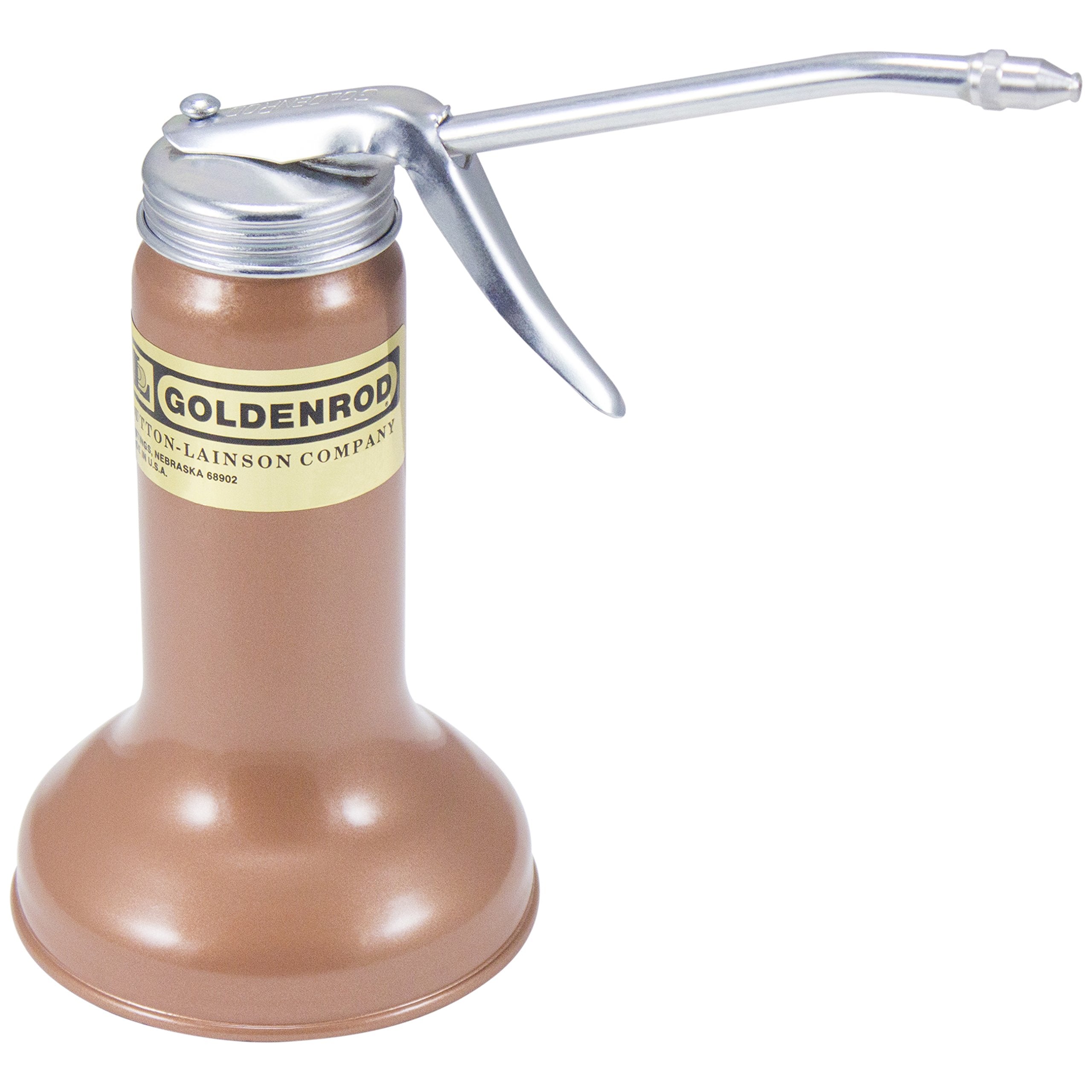 Goldenrod 625 being used on a small engine delivering controlled oil to a bearing