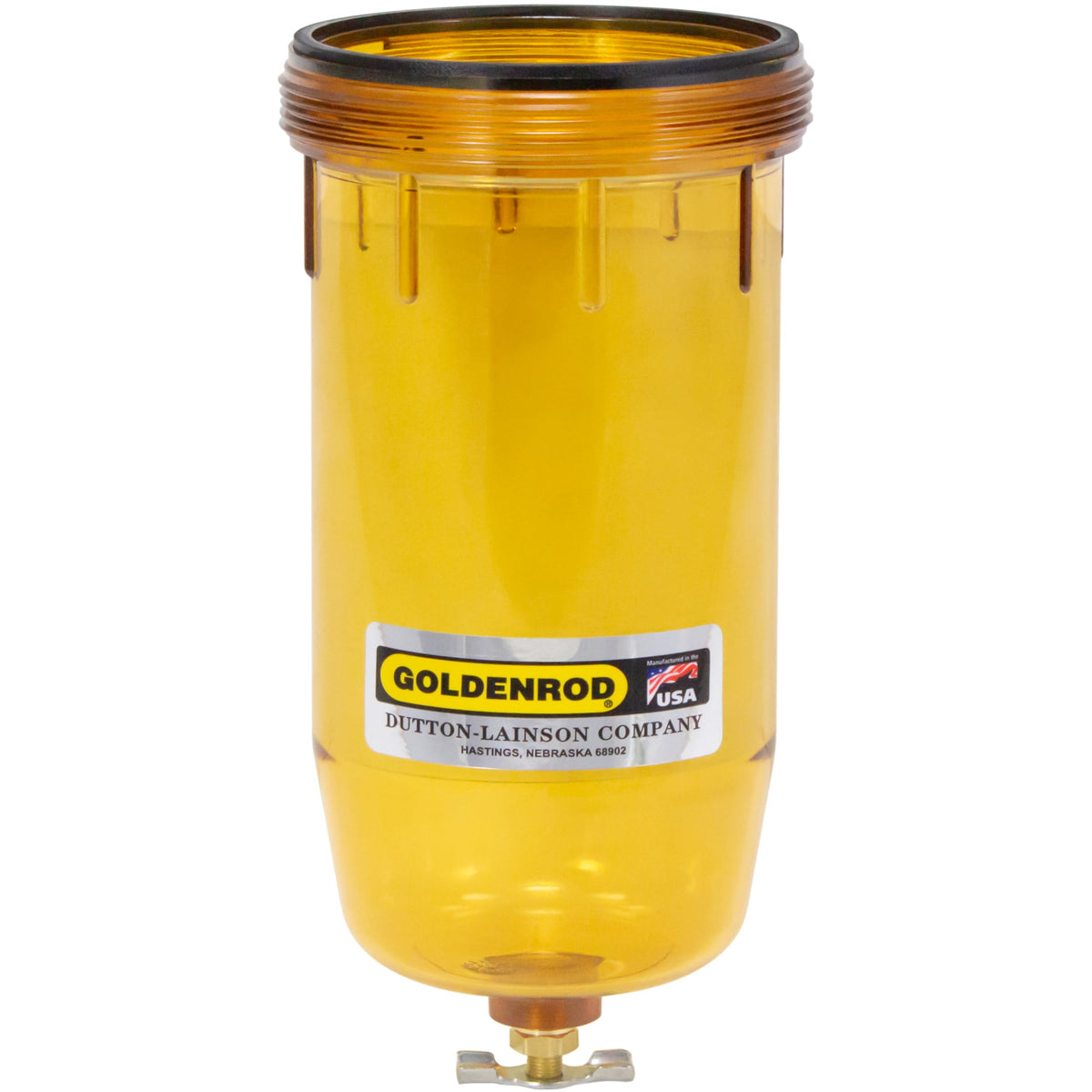 Goldenrod front view replacement bowl showing clear housing and reliable monitoring