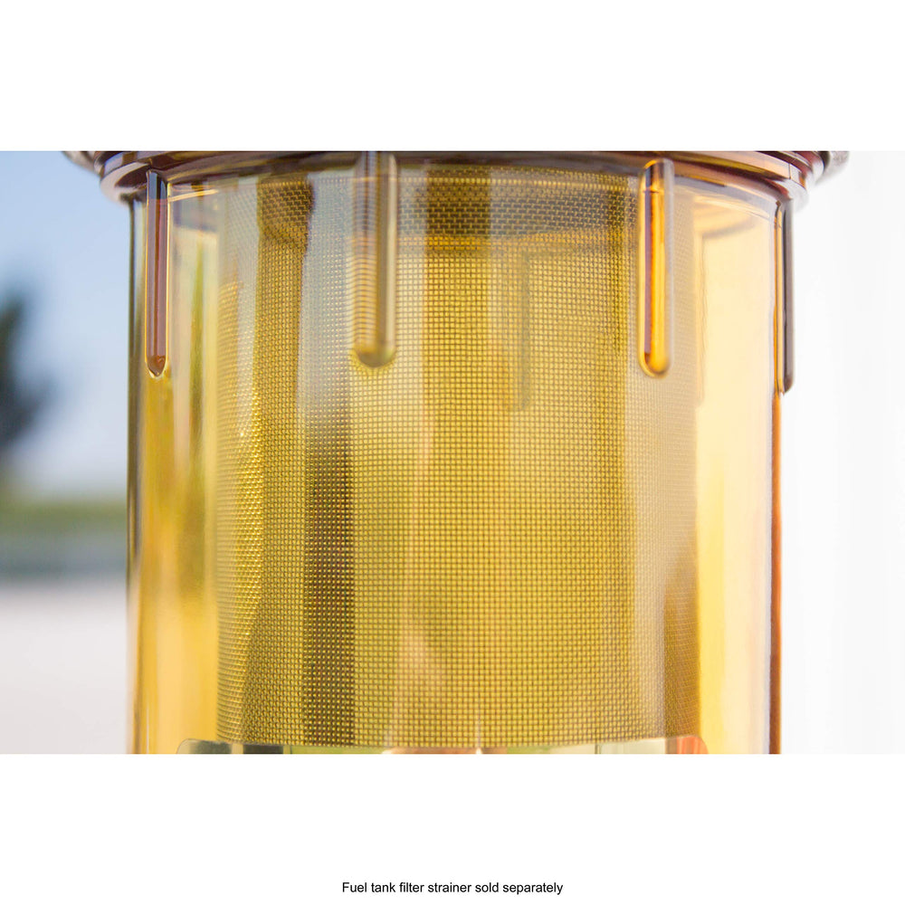 Goldenrod bowl threads and label close-up ensuring correct NPT fitting identification