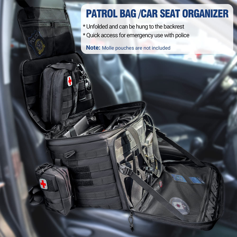 Golkcurx organized contents with MOLLE pouches maximizing storage and readiness