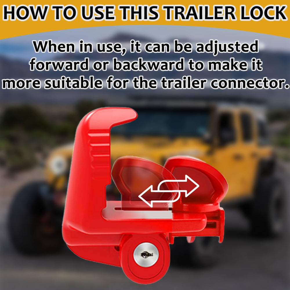GOLOVEEE installed on trailer coupler for instant tool-free protection