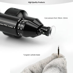 Gomake cutter attached to car via suction foot providing stable, accurate cutting