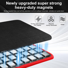 Goneky magnetic mat placed on toolbox lid securing ratchets and wrenches for quick reach