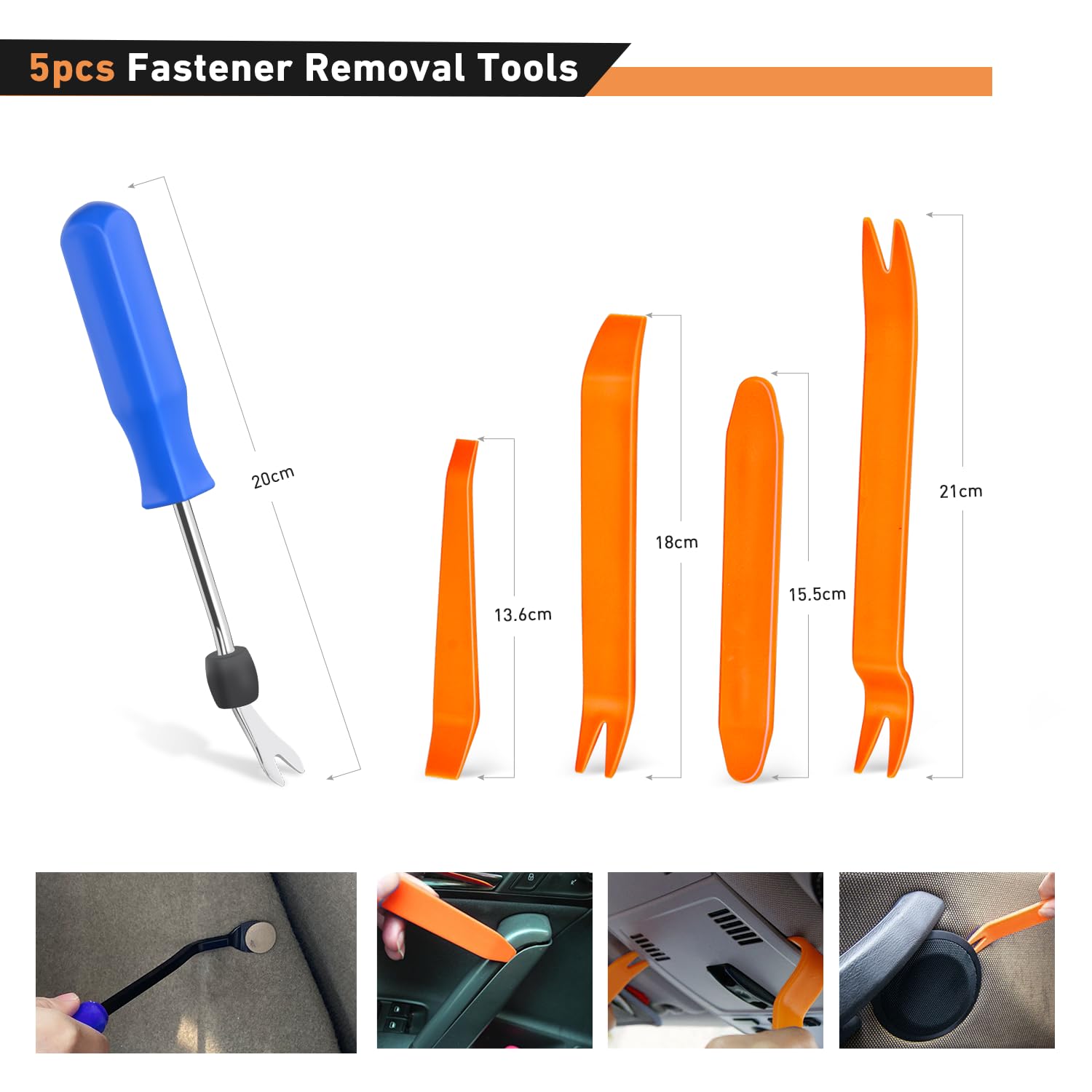 GOOACC set of fastener removal tools included for safe trim removal