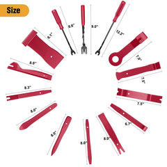 GOOACC zippered pouch open with organized compartments for quick tool access