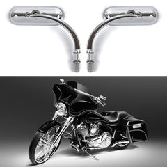 goodfitment front chrome oval mirror showing polished look and improved rear view