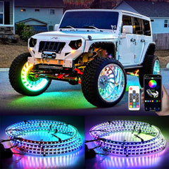 Goodream front view glowing wheel ring showcasing vivid colors and recognition