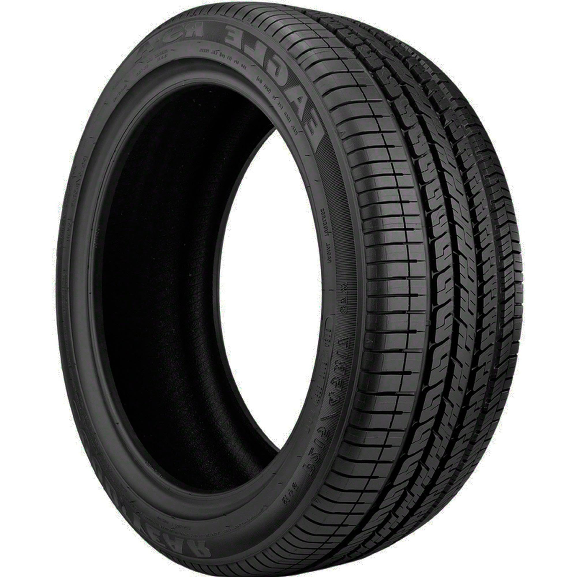 Goodyear Eagle RS-A next to ruler for size scale and fitment assurance on vehicles