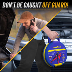 Goodyear thick 2-gauge wire and PVC jacket showing durable weather resistance