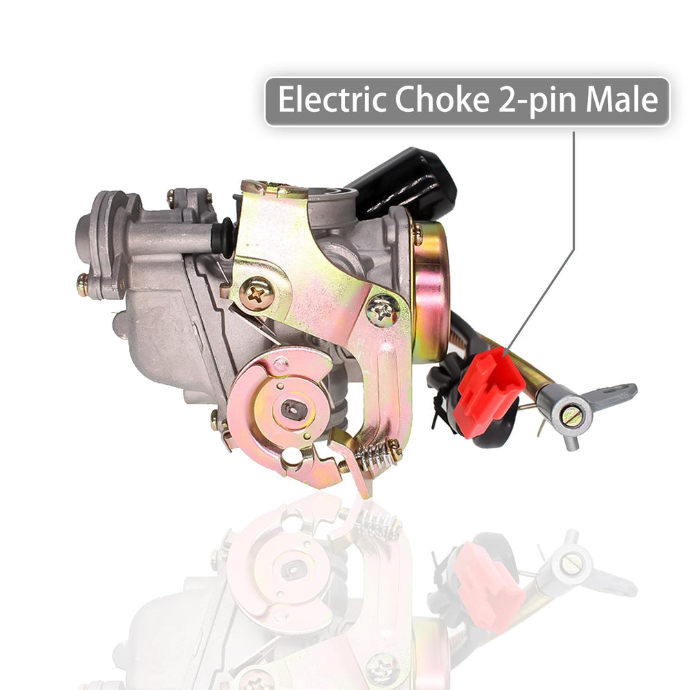 GOOFOUND carburetor mounted on scooter engine, helps restore reliable operation