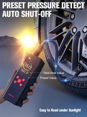 GOOLOO AP150 PRO powering a phone as a portable power bank on the road