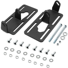 Goopool front view of motor mounts showing bracket alignment and stability