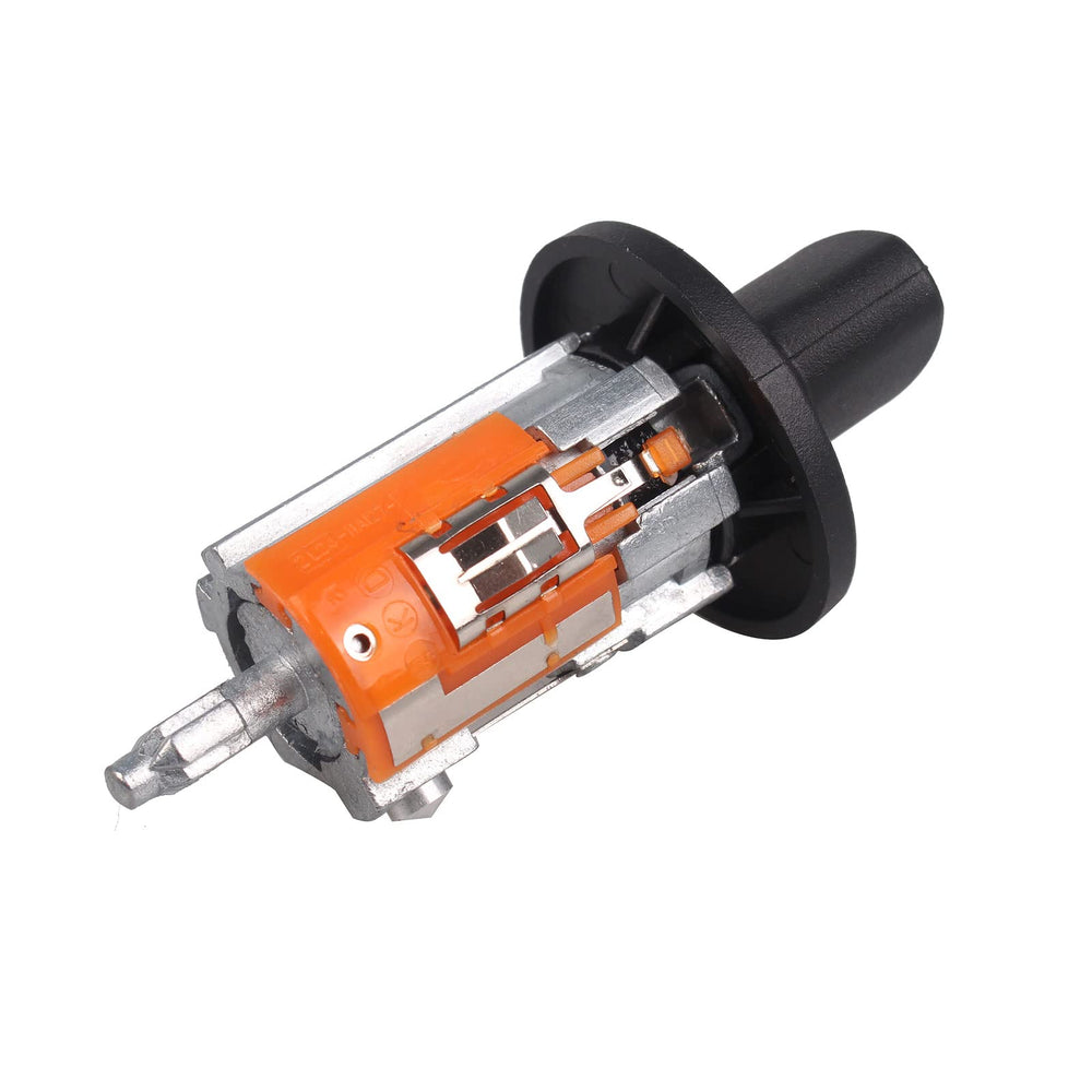 Goopool ignition cylinder installed in steering column showing fitment benefit: direct-fit replacement