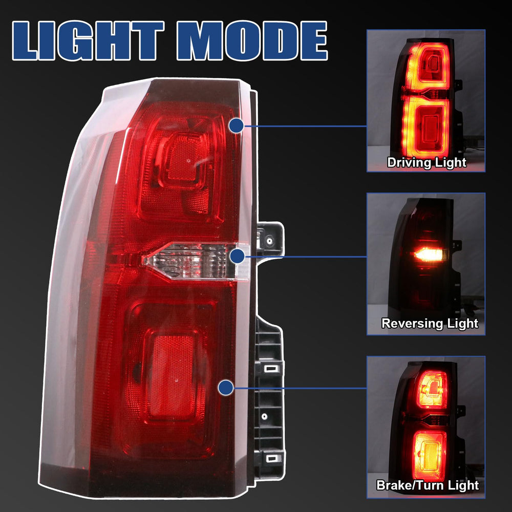 Goopool tail light installed on Tahoe demonstrating correct alignment and appearance