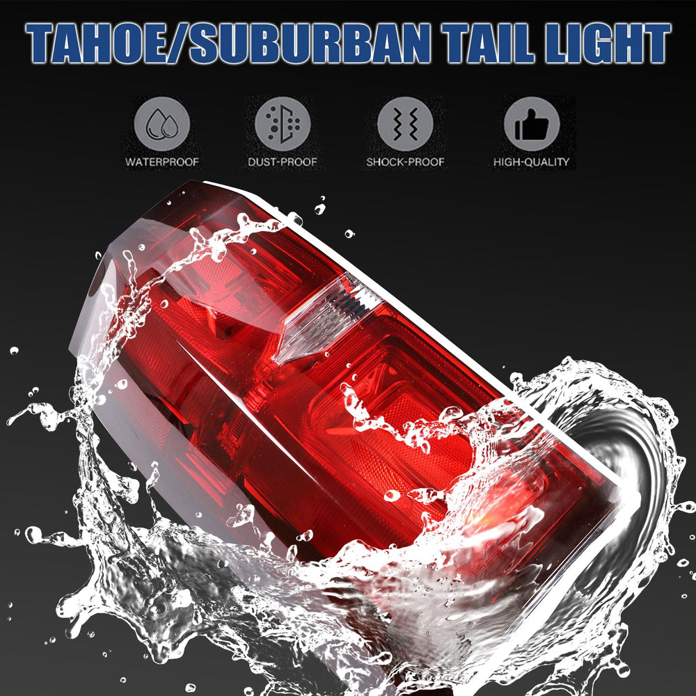Goopool packaged tail light with label showing protected shipping and parts info