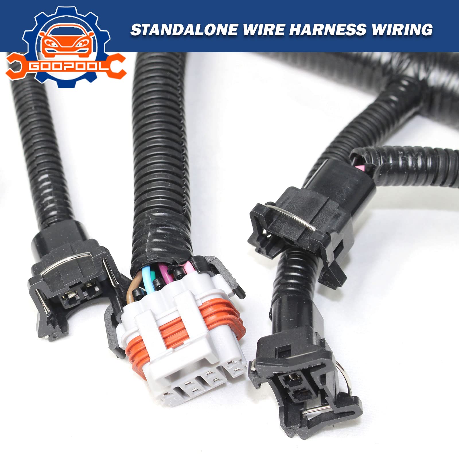 Goopool extra 36-inch PCM lead displayed for flexible under-dash mounting benefit