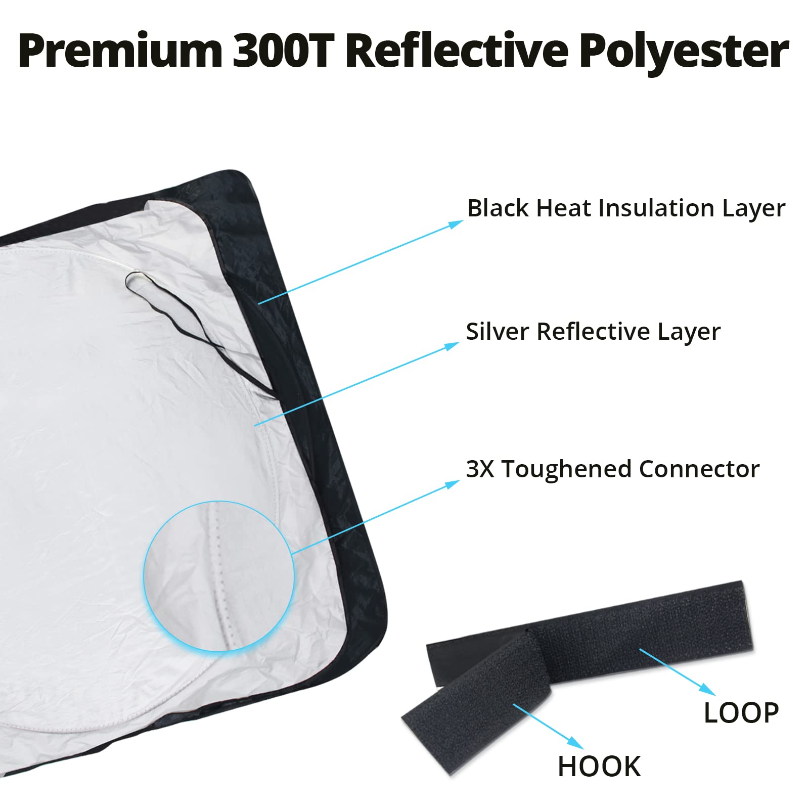 GOOSLA folded in storage bag for compact, organized cab storage