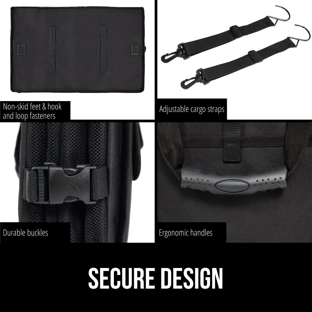 GORILLA GRIP mesh exterior pocket closeup for quick-access small item storage benefit