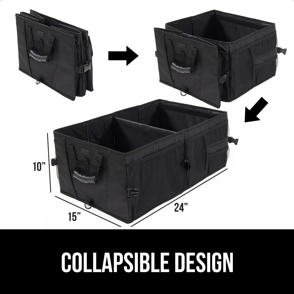 GORILLA GRIP adjustable cargo straps attached to anchor points for added stability