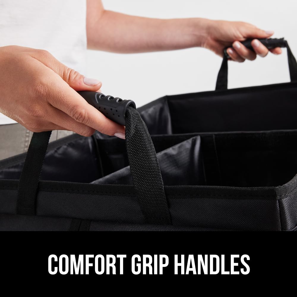 GORILLA GRIP size comparison with water bottle showing true scale and capacity
