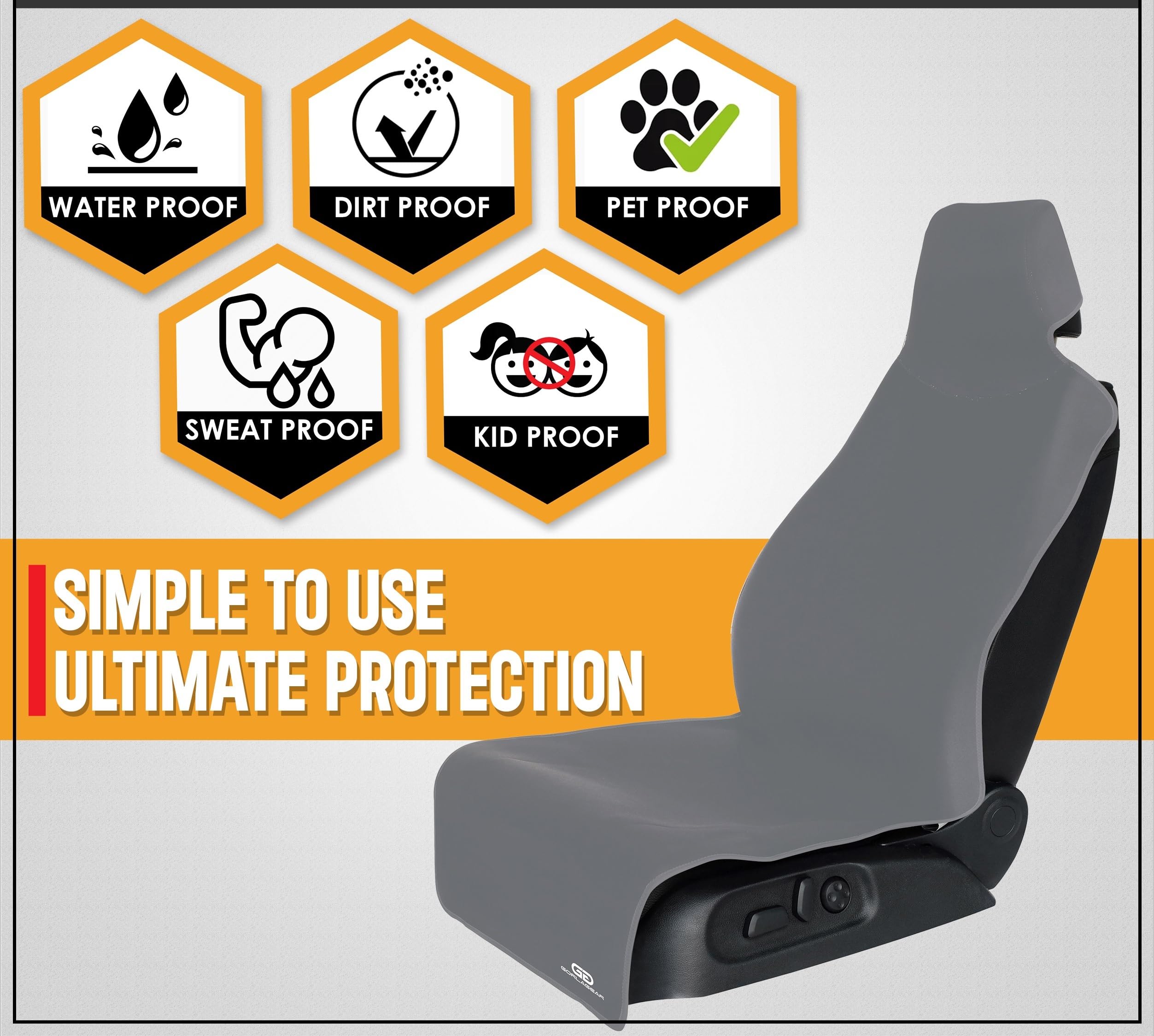 Gorla seatbelt protector detail showing velcro and sweat protection