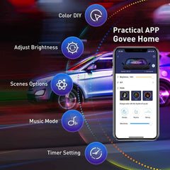 Govee Home app screen showing color customization and presets