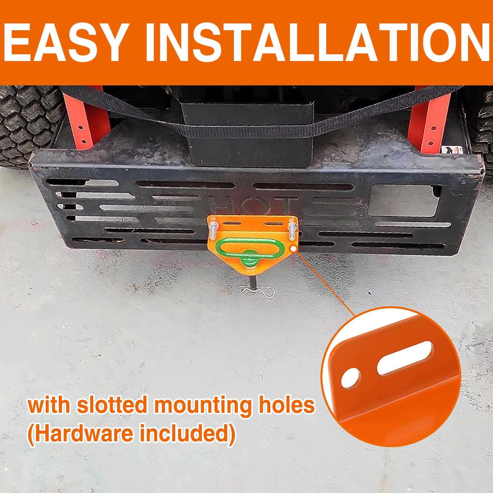 gradora lifestyle yard work setup with hitch and pin improving efficiency and visibility benefit