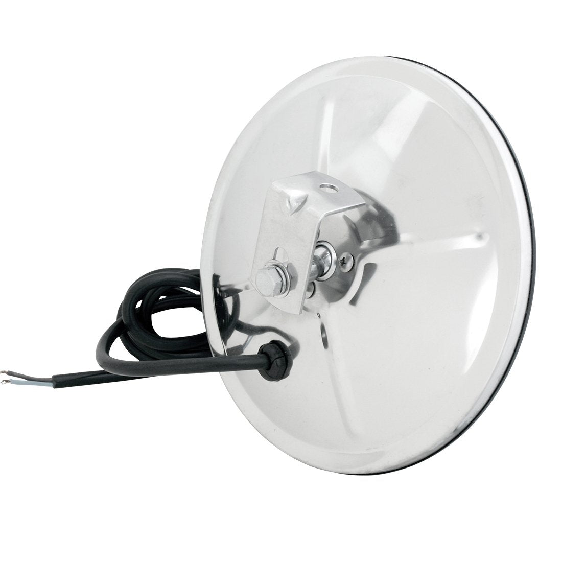 Grand General mirror mounted for size comparison showing coverage benefit