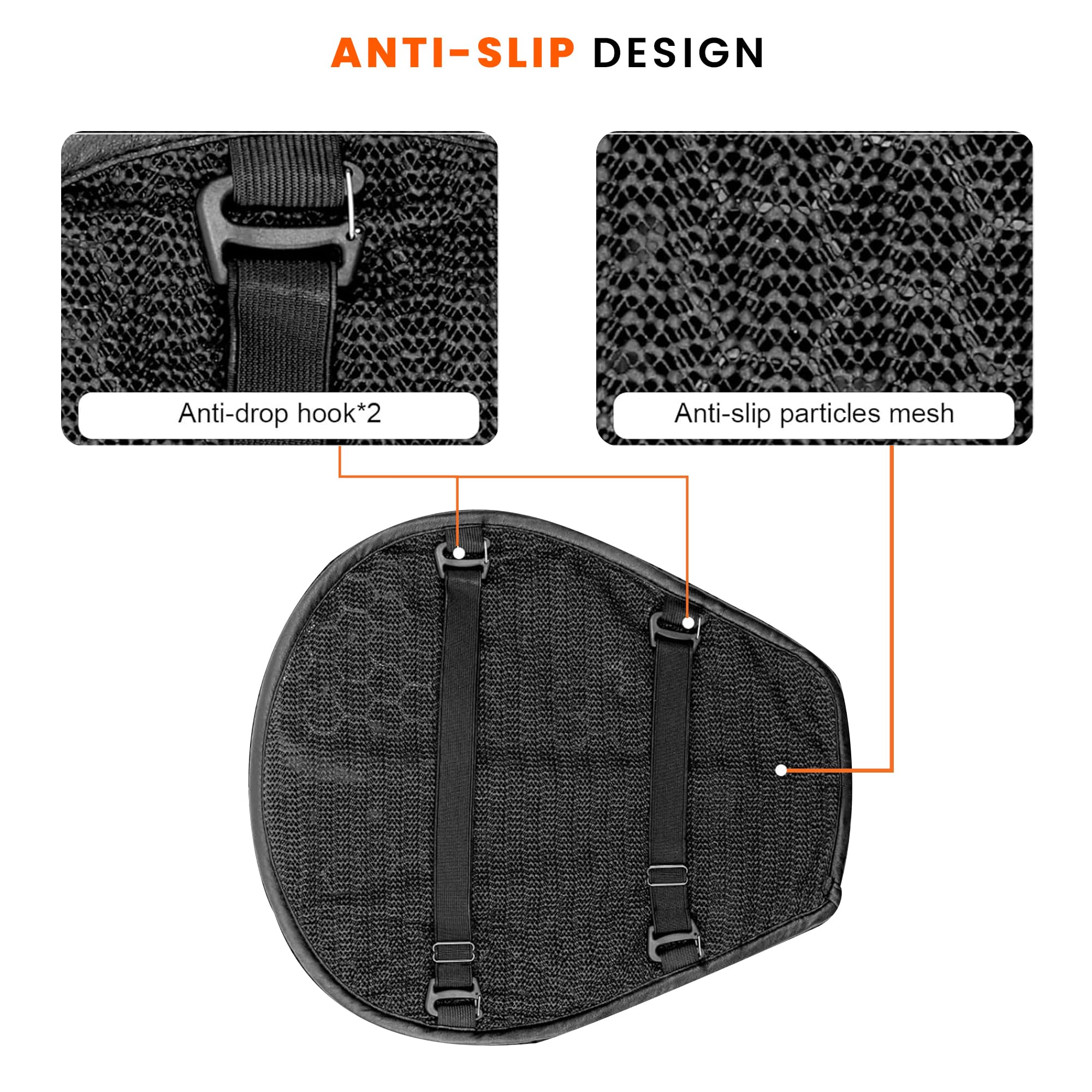 GRAND PITSTOP foldable cushion folded small for compact, portable storage