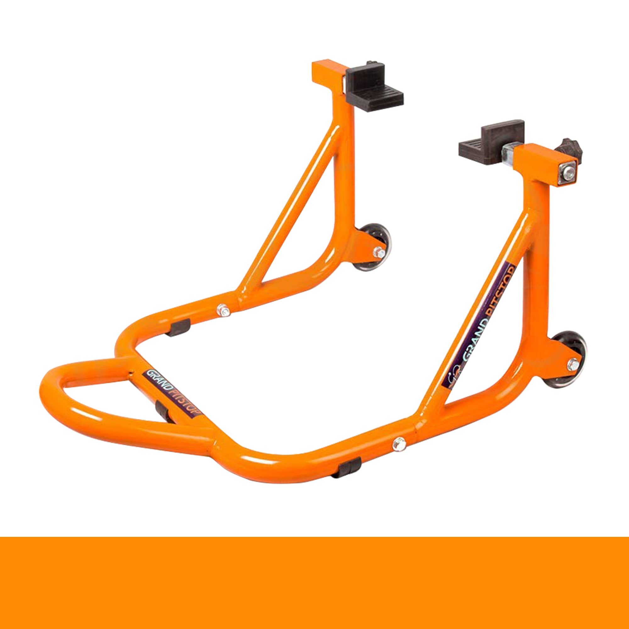 GRAND PITSTOP adjustable width demonstration fitting different swingarm sizes