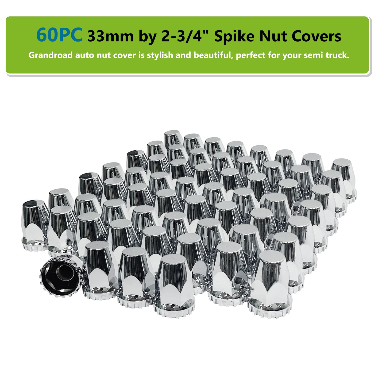 Grandroad auto laid out 60 caps displaying full pack for fleet maintenance