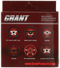 Grant installation kit front packaging showing included parts and fitment benefits