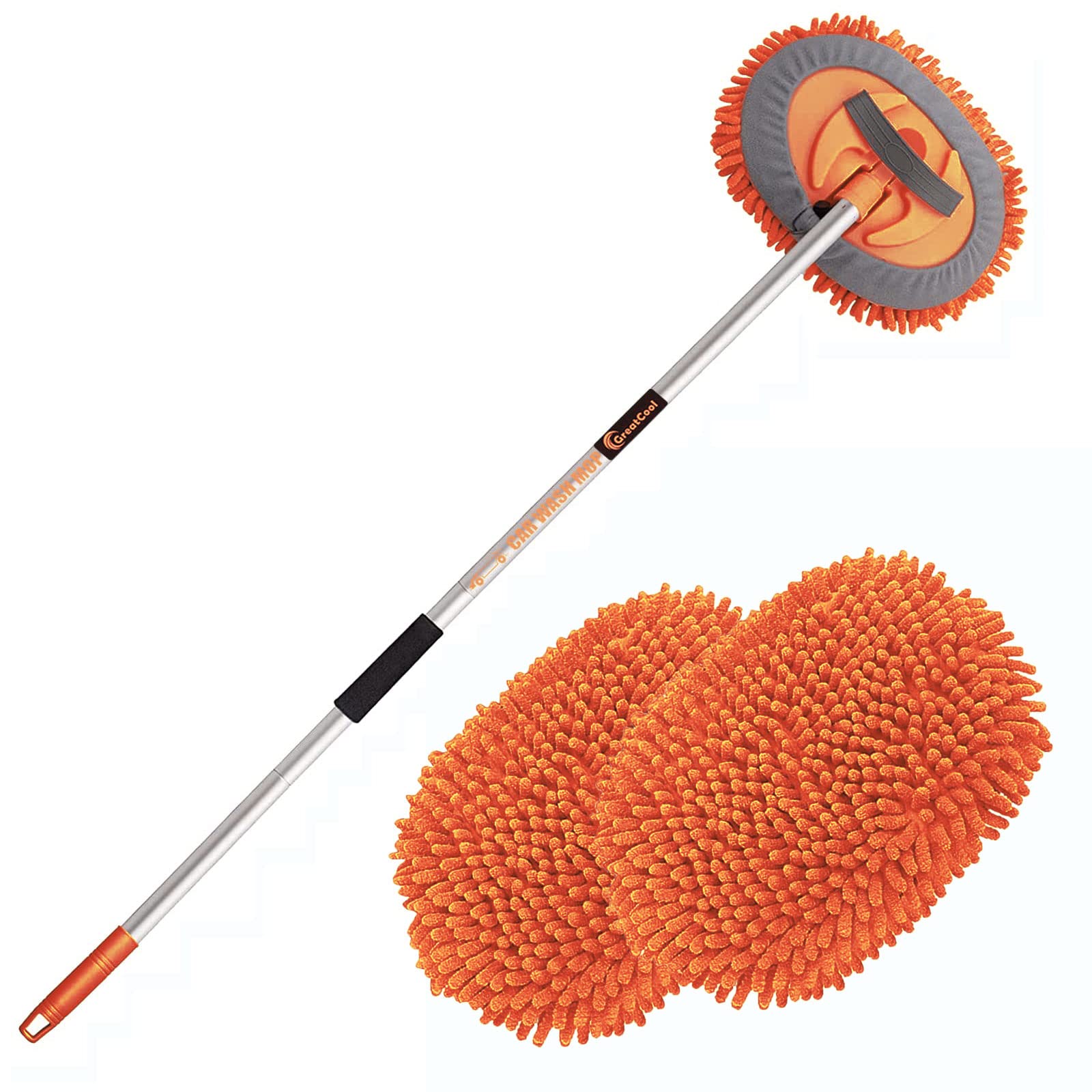 GreatCool assembled kit front view showing complete mop and pole for full cleaning