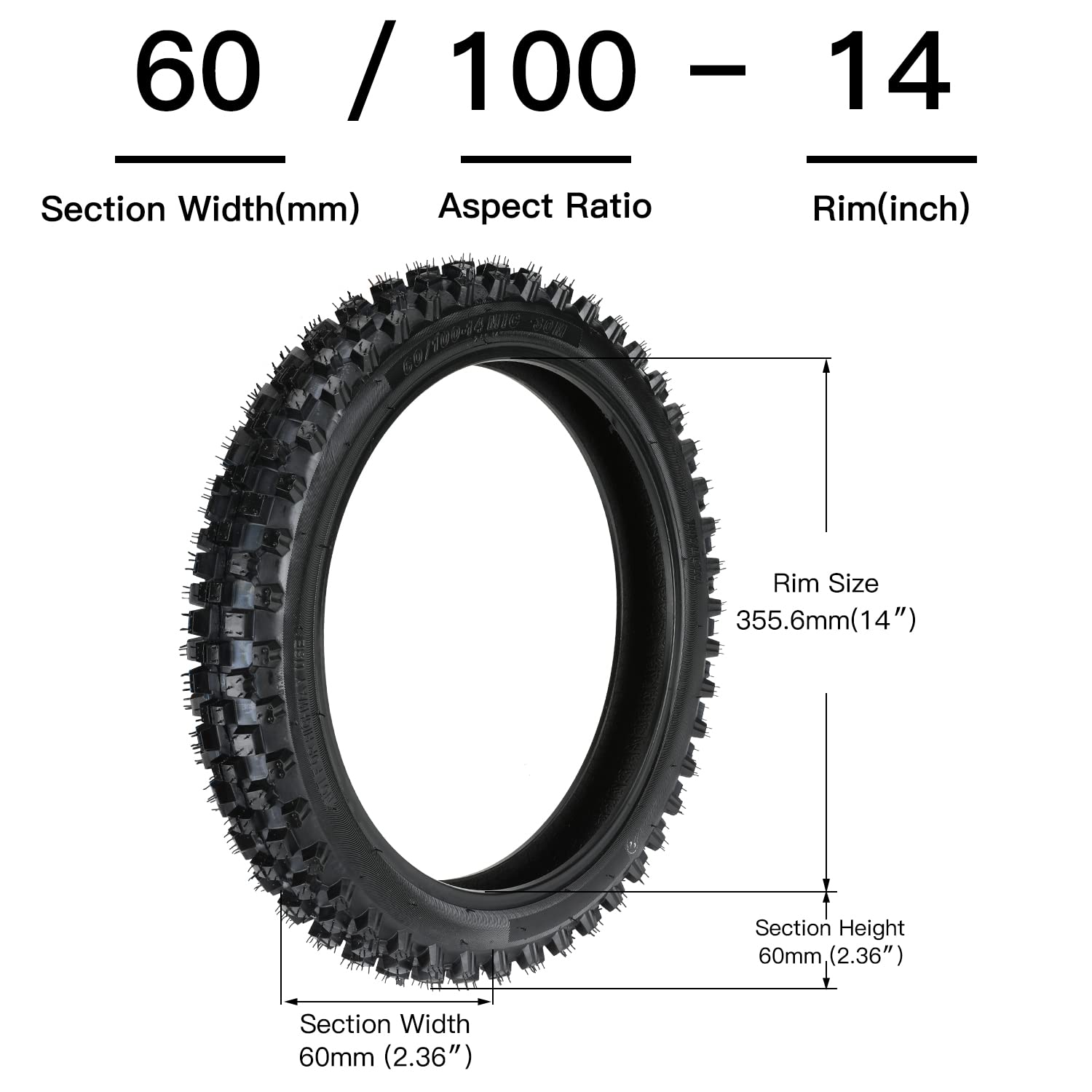 GREHUA inner tube with straight valve visible for easy inflation and reliable seal
