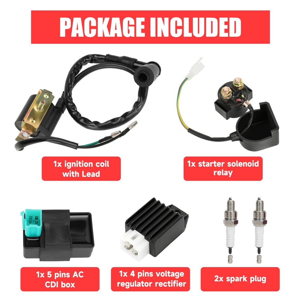 GREHUA A7TC spark plugs pair included to simplify tuning and replacement