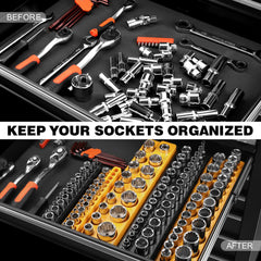 GRENPRO close-up of precision slots keeping sockets snug and reducing rattle