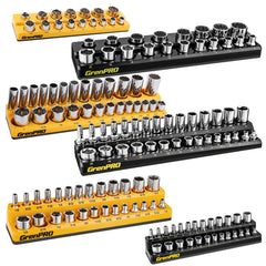 GRENPRO front view showing all six trays and color-coded organization benefits